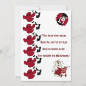 幽霊たちパレードハロウィーンこうもり挨拶 シーズンカード (正面)