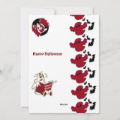 幽霊たちパレードハロウィーンこうもり挨拶 シーズンカード (裏面)