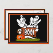 幽霊たちフレンドリーとパール ポストカード (正面/裏面)