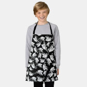 幽霊たちフレンドリーハロウィーン エプロン (着用した状態)