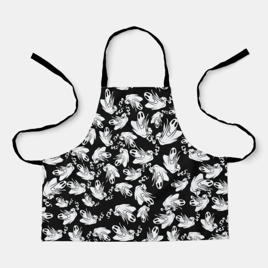 幽霊たちフレンドリーハロウィーン エプロン (正面)