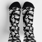 幽霊たちフレンドリーハロウィーン ソックス (上部)