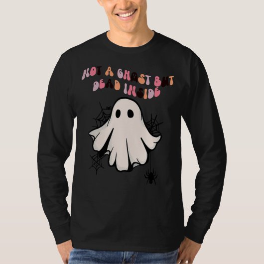 幽霊ではなく死んだおもしろい不気味幽霊ハル Tシャツ (正面)