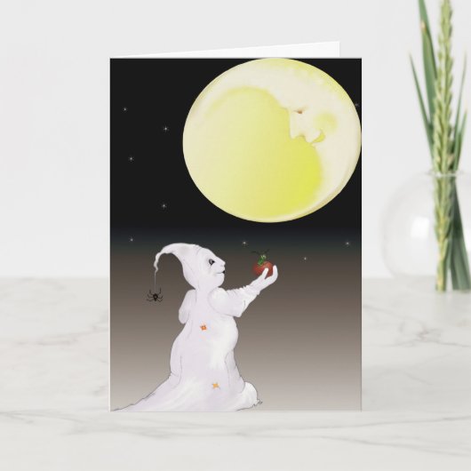 . .幽霊でも友達が必要なハロウィーンカード カード (正面)