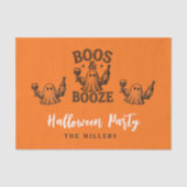 幽霊とお酒のビンテージハロウィン 薄葉紙 (正面)