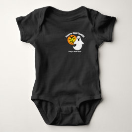 幽霊とこうもりの月光 ベビーボディスーツ