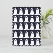 幽霊とこうもりハロウィンカード シーズンカード (スタンド正面)