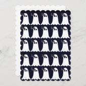 幽霊とこうもりハロウィンカード シーズンカード (正面/裏面)