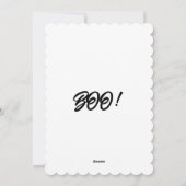 幽霊とこうもりハロウィンカード シーズンカード (裏面)