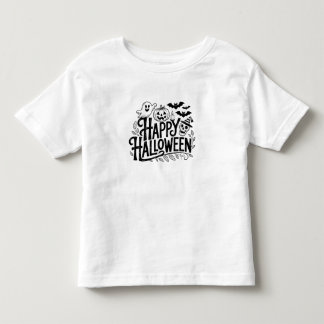 幽霊とカボチャのハロウィンTシャツ トドラーTシャツ