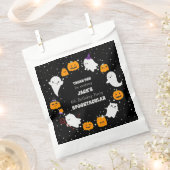 幽霊とカボチャのハロウィーンで星空の夜 フェイバーバッグ (クリップ留めされた状態)