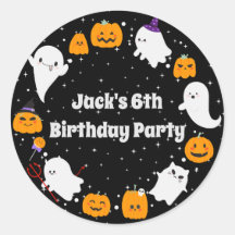 幽霊とカボチャの星空の夜