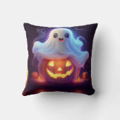 幽霊とカボチャハッピーハローウィン クッション (裏面)