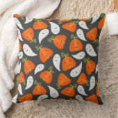 幽霊とカボチャ模様 クッション (ブランケット)