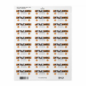 幽霊とカボチャ ラベル (フルシート)