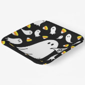 幽霊とキャンディーコーン ペーパープレート (傾斜あり)