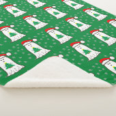 幽霊とクリスマスツリー シェルパブランケット (3/4)