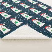 幽霊とクリスマスツリー シェルパブランケット (3/4)