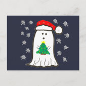 幽霊とクリスマスツリー ポストカード (正面)