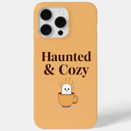 幽霊とコーヒーのハロウィンiPhone 15 Case-Mate iPhoneケース (裏面)