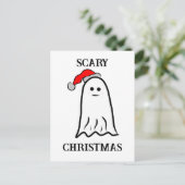 幽霊とサンタハット ポストカード (スタンド正面)