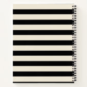 幽霊とサンフラワーズ&ネームお洒落ハロウィーン ノートブック (裏面)