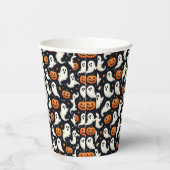 幽霊とジャックランタン 紙コップ (右)