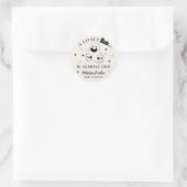 幽霊とスカルハロウィーンリトルブベビーシャワー ラウンドシール (バッグ)