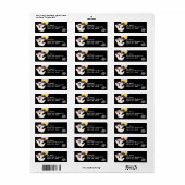 幽霊とスパイダーの差出人住所ラベル ラベル (フルシート)