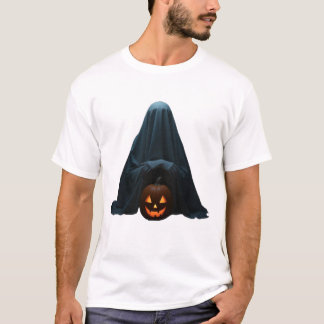 幽霊とハロウィーンのカボチャのちょうちんハロウィーン Tシャツ
