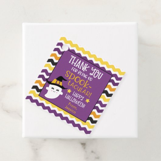 幽霊とパンプキンキッズハロウィーン フェイバータグ (インサイチュ)