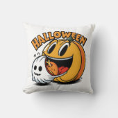 幽霊とパンプキ祝ンハロウィン！ クッション (正面)