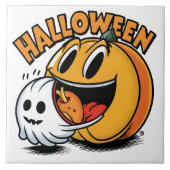 幽霊とパンプキ祝ンハロウィン! タイル (正面)