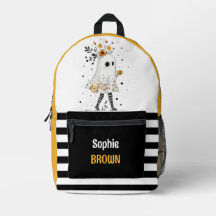 幽霊とヒマワリストライプと名前の付いた模様