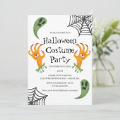 幽霊とモンスターハンズハロウィンコスチュームパーティー 招待状 (スタンド正面)