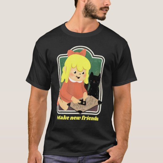 幽霊と悪魔を召喚する – ヴィンテージホラーEdg Tシャツ (正面)