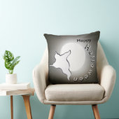 幽霊と月の顧客。ハッピーハローウィン装飾用クッション クッション (椅子)