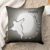 幽霊と月の顧客。ハッピーハローウィン装飾用クッション クッション (ブランケット)