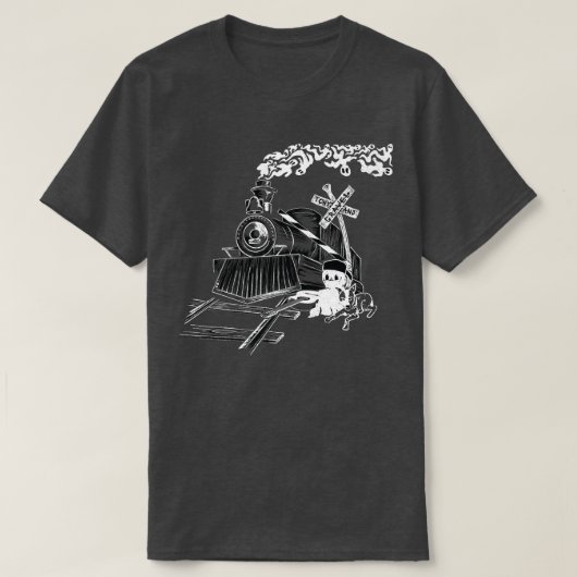 幽霊と砂利 Tシャツ (デザイン正面)