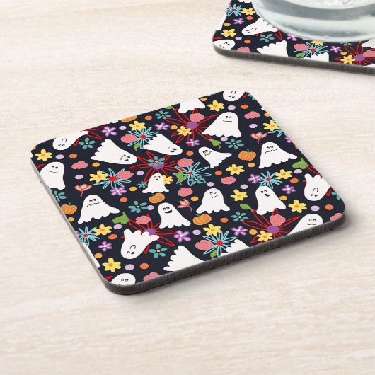 幽霊と花 コースター (左側)