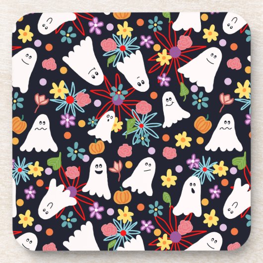 幽霊と花 コースター (正面)