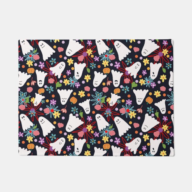 幽霊と花 ドアマット (正面)