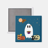 幽霊と茶 マグネット (正面/裏面)