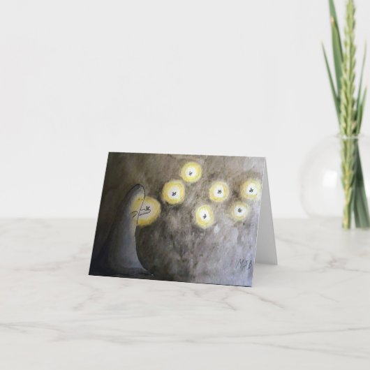 幽霊と蛍のカード サンキューカード (正面)