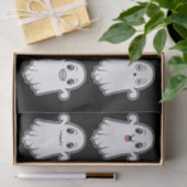 幽霊と違う顔かわいいハロウィーンブラック 薄葉紙 (ギフト)