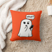 幽霊と電話"何？" クッション (ブランケット)