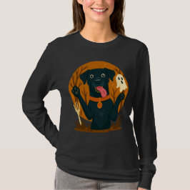 幽霊と黒犬 Tシャツ