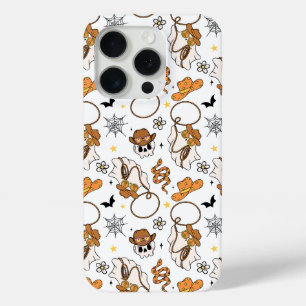 幽霊にギャロップアップ 可愛いレトロなハロウィンケース iPhone 15 PROケース