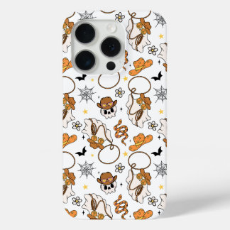 幽霊にギャロップアップ 可愛いレトロなハロウィンケース iPhone 15 PROケース