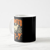 幽霊に付きまとわれる６７　おかしな「Six Seven」ハロウィン コーヒーマグカップ (正面左)